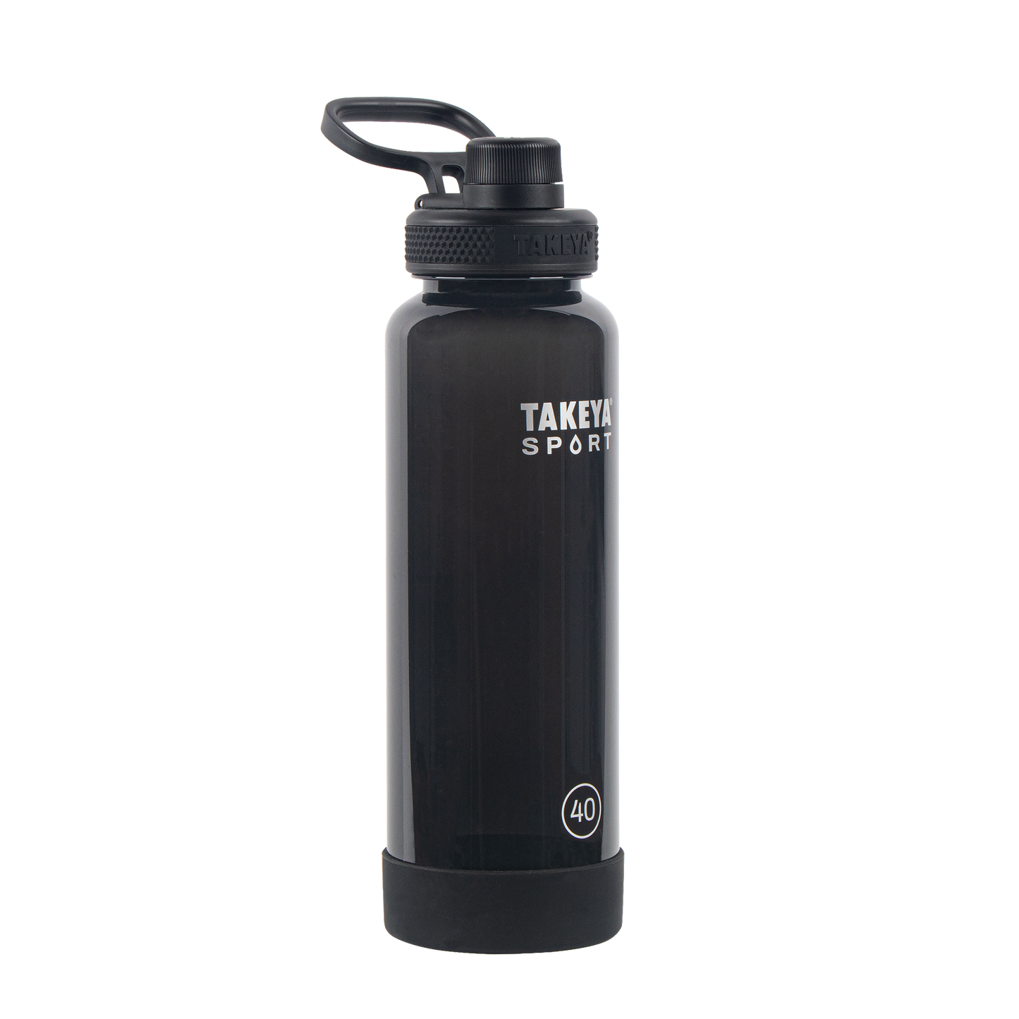 tritan-sport-water-bottle-with-spout-lid-h4 52023-TKS-Tritan-Spout-40-GrandSlamBlack-frontangle.png