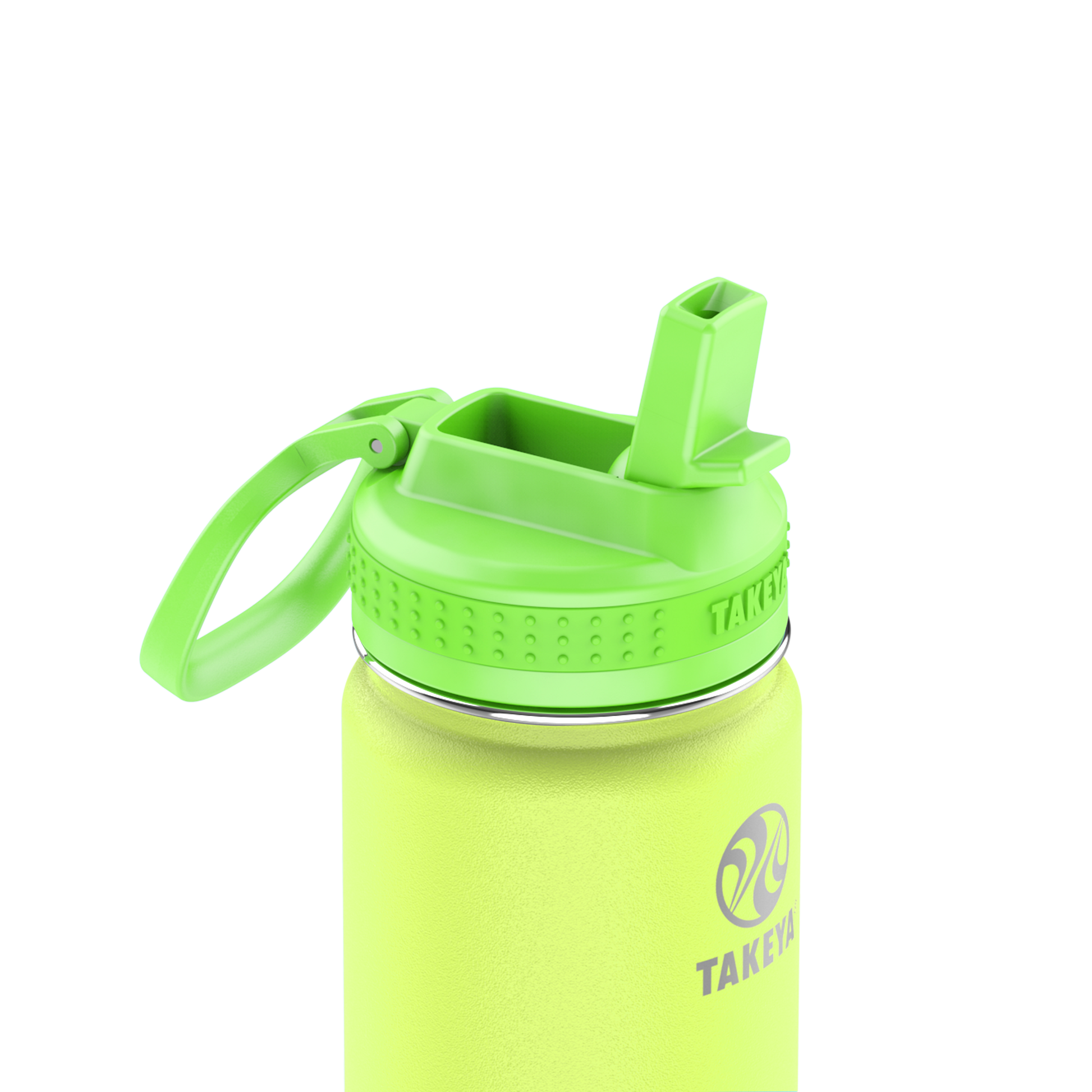 actives-kids-glow-in-the-dark-water-bottle-with-straw-lid-i9 51075-Actives-Kids-Straw-18-GID-LightningGreen-closeup.png