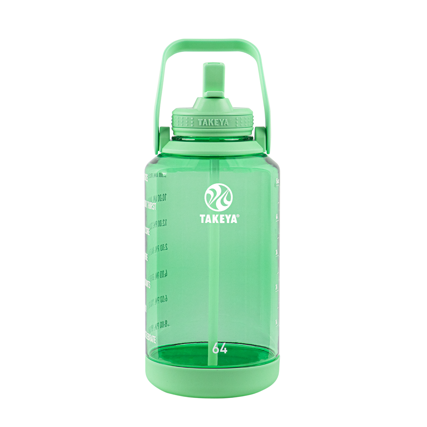 tritan-motivational-water-bottle-with-straw-lid-s1 54101-Tritan-Straw-Motivational-64-PistactioGreen-front.png