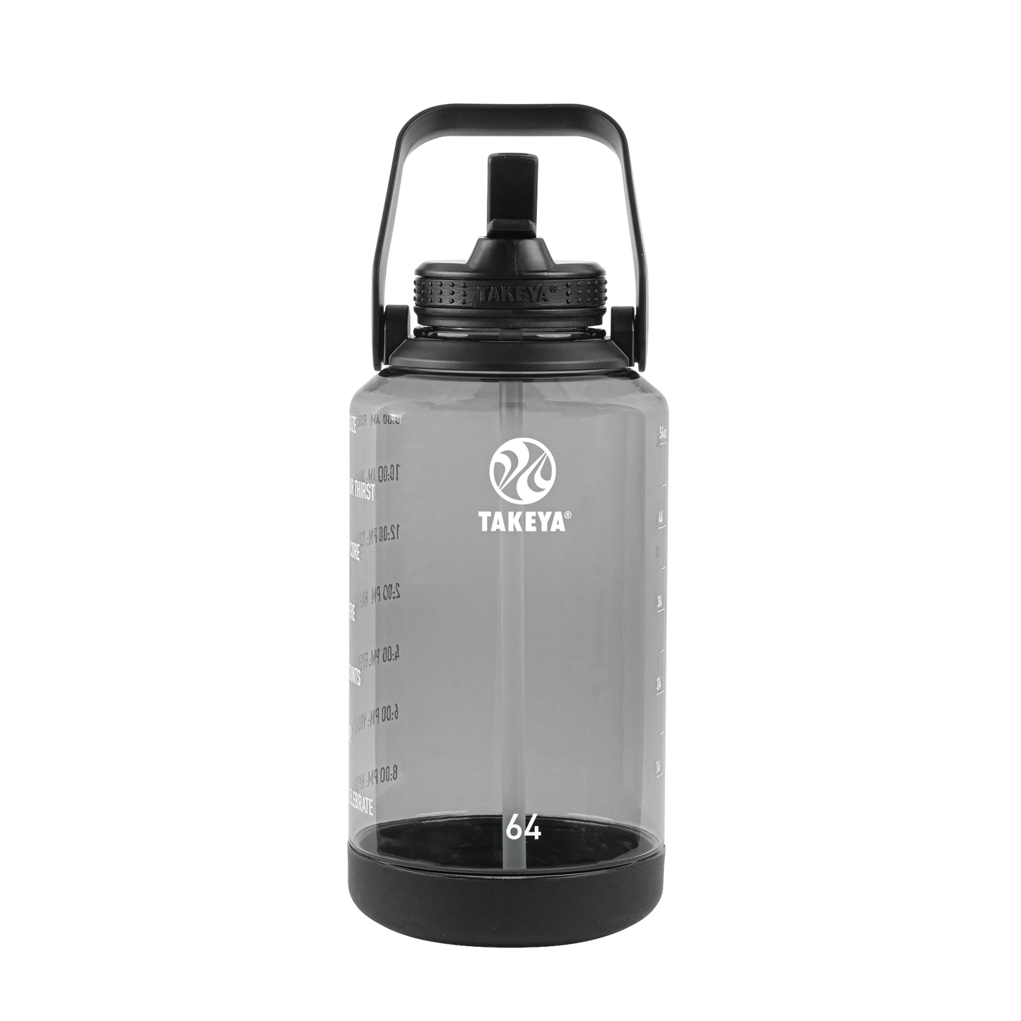 tritan-motivational-water-bottle-with-straw-lid-s1 54145-Tritan-Straw-Motivational-64-StormyBlack-front.png